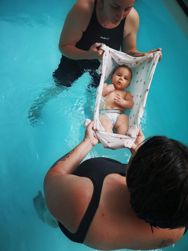 bébé relax bain enveloppé